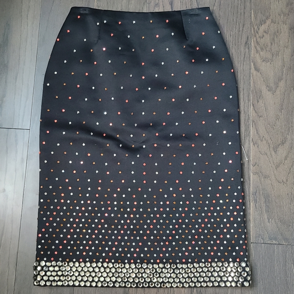 Valentino couture embellished skirt